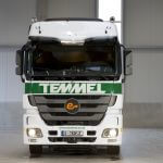 Ein pepper LKW der Spedition Temmel in der Frontalansicht